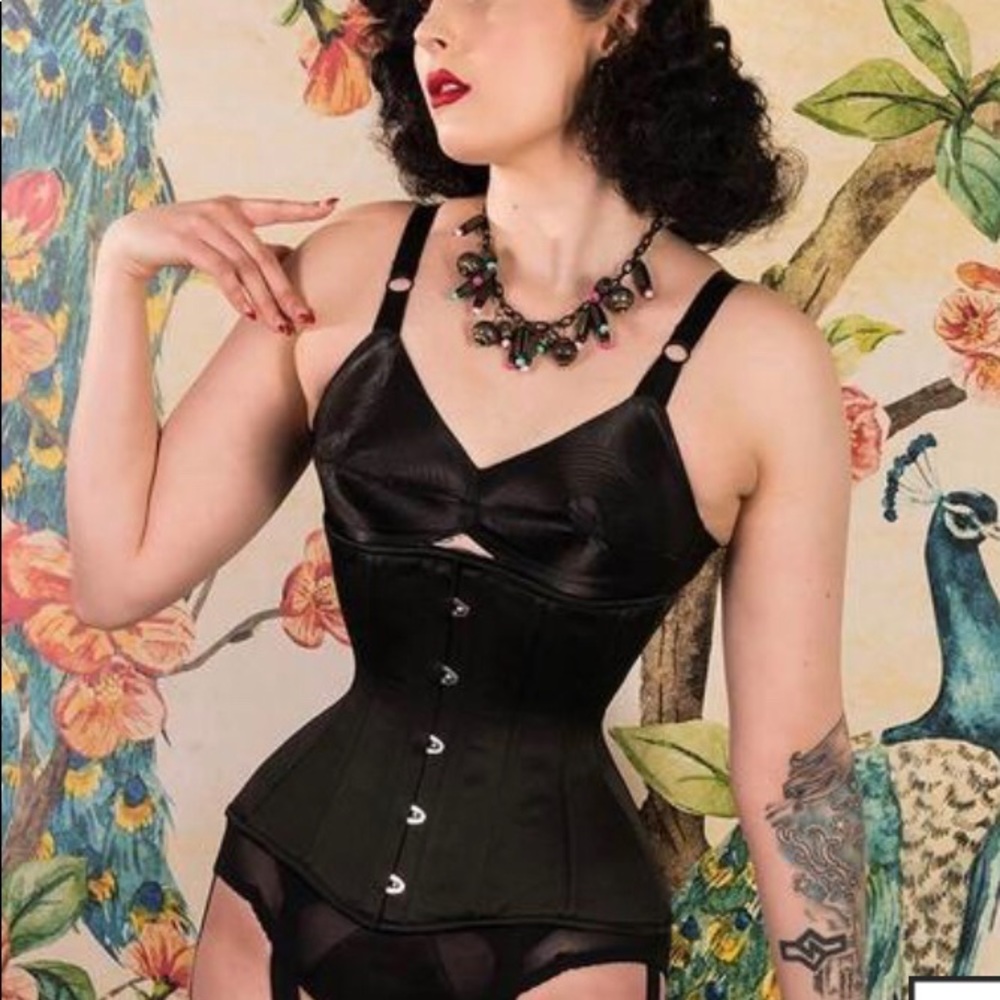 What Katie Did Morticia corset in Peach 26”